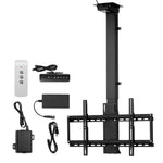 VEVOR Motorized Ceiling TV Mount, TV Wall Mount for 32 to 55 Inch TV, Electric Adjustable Ceiling TV Mount, Motorized Flip Down TV Mount Bracket with Max VESA 24 x 16 in, Fits TVs Up to 120 lbs