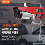 VEVOR Electric Hoist Crane Winch 1197.5 kg with 426.7 cm Wired Remote Control 230V