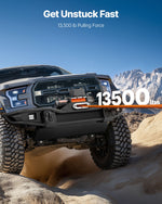 VEVOR Electric Winch Truck 6123.5 kg Synthetic Rope Waterproof Remote Control