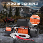 VEVOR Electric Winch Truck 4535.9 kg Synthetic Rope Waterproof Remote Control