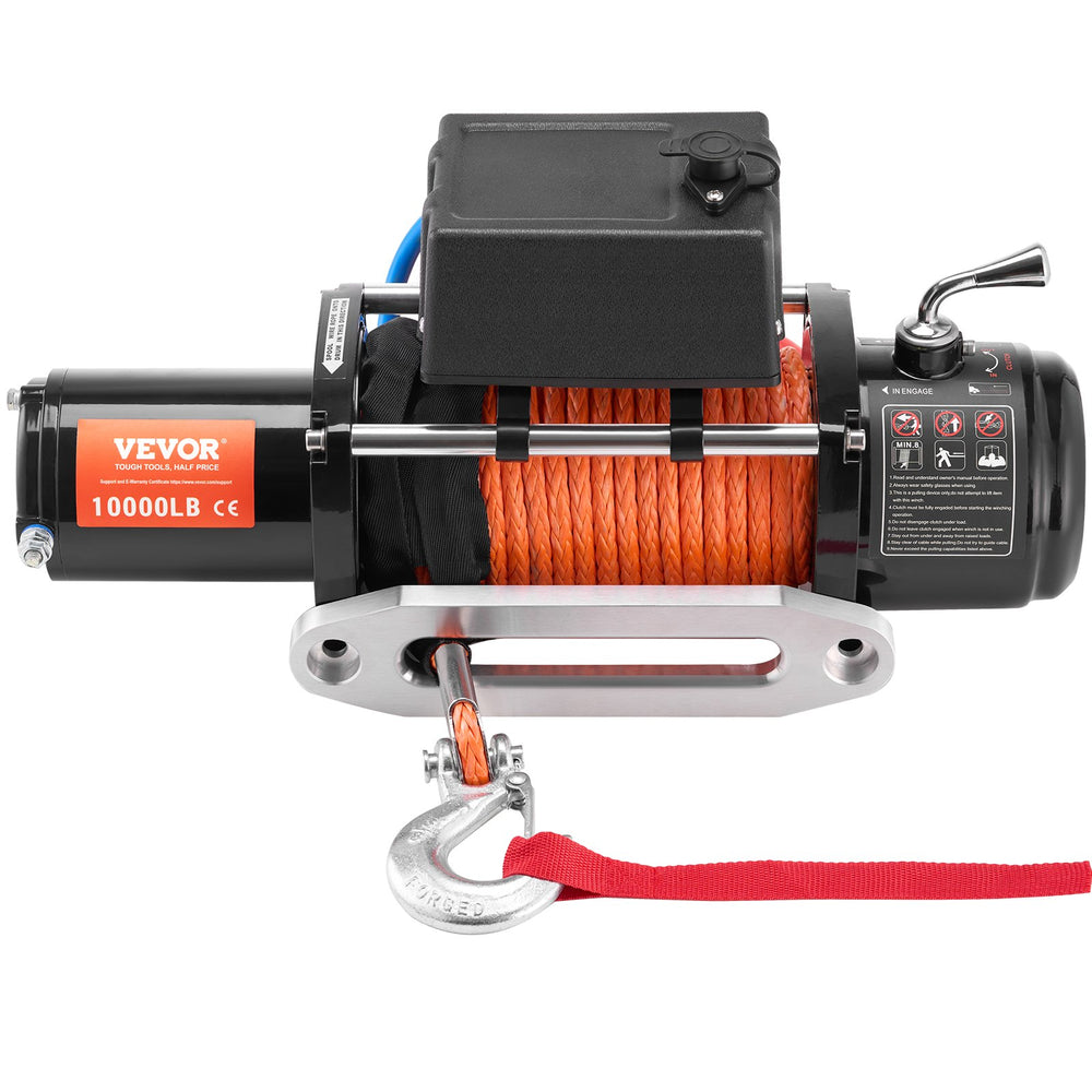 VEVOR Electric Winch Truck 4535.9 kg Synthetic Rope Waterproof Remote Control