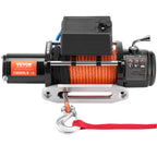 VEVOR Electric Winch Truck 4535.9 kg Synthetic Rope Waterproof Remote Control