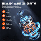 VEVOR Electric Winch for Truck 2721.6 kg Synthetic Rope Waterproof Remote Control