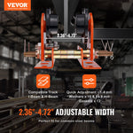 VEVOR Electric Hoist Manual Trolley, 499 kg/0.5 Ton Capacity for PA200 PA250 PA300 PA400 PA500, Push Beam Trolley with Dual Wheels, 6 cm-12 cm Adjustable Flange Width for Straight Curved I Beam