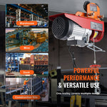 VEVOR Electric Hoist Manual Trolley, 499 kg/0.5 Ton Capacity for PA200 PA250 PA300 PA400 PA500, Push Beam Trolley with Dual Wheels, 6 cm-12 cm Adjustable Flange Width for Straight Curved I Beam