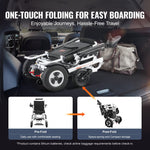 VEVOR Intelligent Foldable Electric Wheelchair Motorized Power Chair 300 lbs/136 kg
