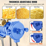 VEVOR Electric Grain Mill Grinder, 3000W Spice Grinders, Commercial Corn Mill with Funnel, Thickness Adjustable Powder Machine, Heavy Duty Feed Flour Cereal Mill Wheat Grinders, Dry Grinder
