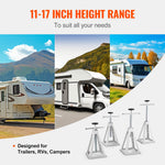VEVOR RV Stabilizer Jacks, 4 Pack Aluminum RV Leveling Jacks, RV Stack Jacks for RV Travel Trailer Camper, Single Screw Jack Support up to 2721.6 kg, Adjustable from 27.9 to 43.2 cm