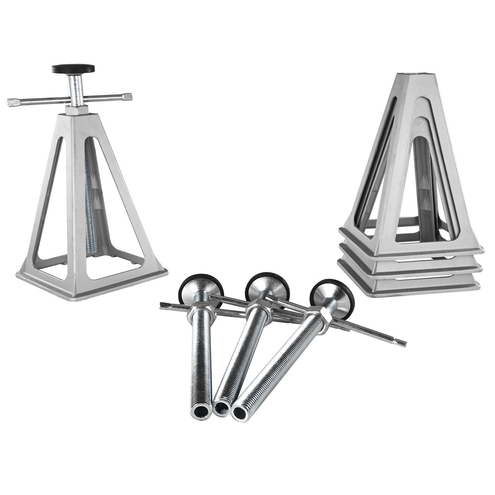 VEVOR RV Stabilizer Jacks, 4 Pack Aluminum RV Leveling Jacks, RV Stack Jacks for RV Travel Trailer Camper, Single Screw Jack Support up to 2721.6 kg, Adjustable from 27.9 to 43.2 cm