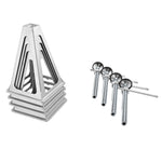 VEVOR RV Stabilizer Jacks, 4 Pack Aluminum RV Leveling Jacks, RV Stack Jacks for RV Travel Trailer Camper, Single Screw Jack Support up to 2721.6 kg, Adjustable from 27.9 to 43.2 cm