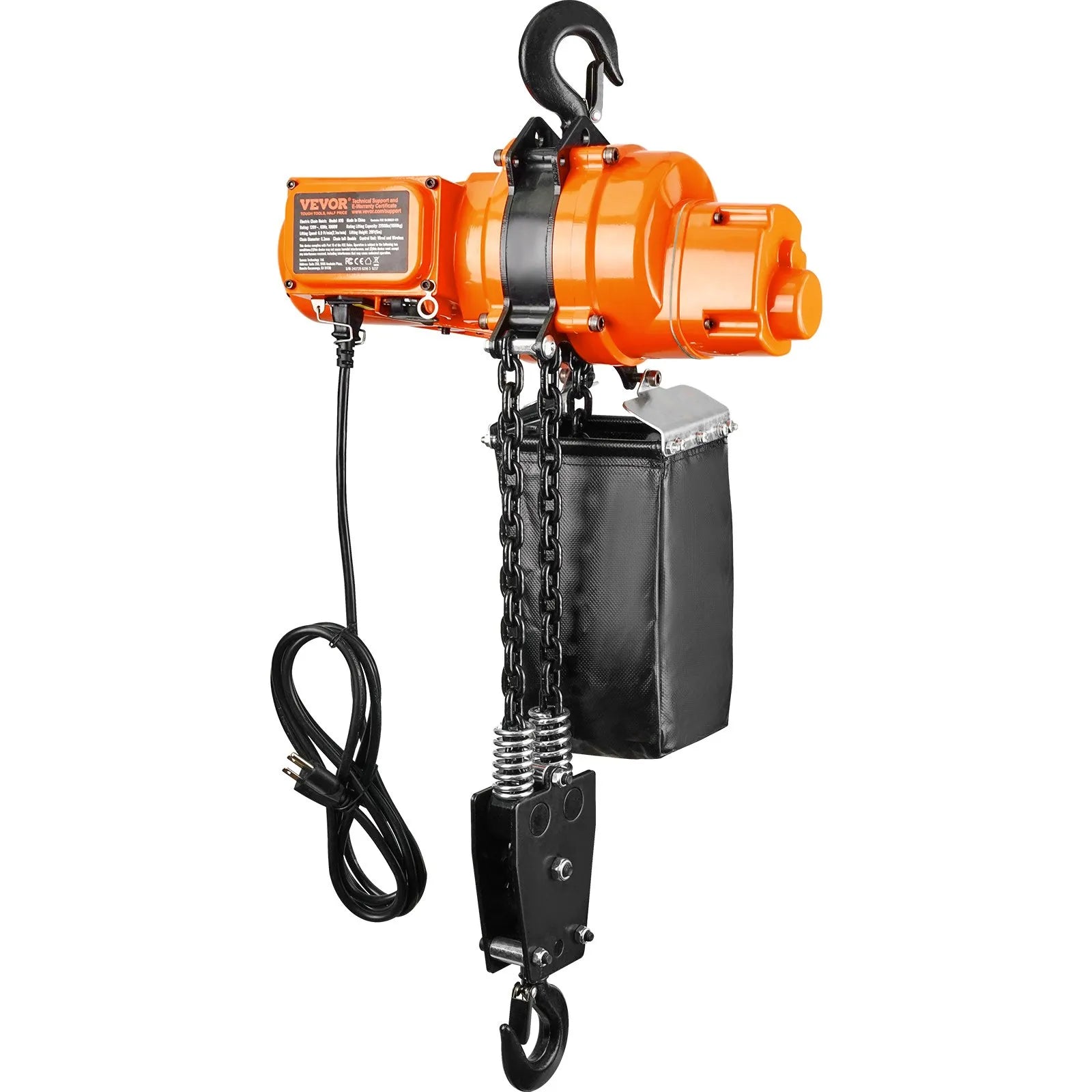 VEVOR Electric Chain Hoist Single Phase Crane Hoist 997.9 kg Load 609.6 cm Lifting