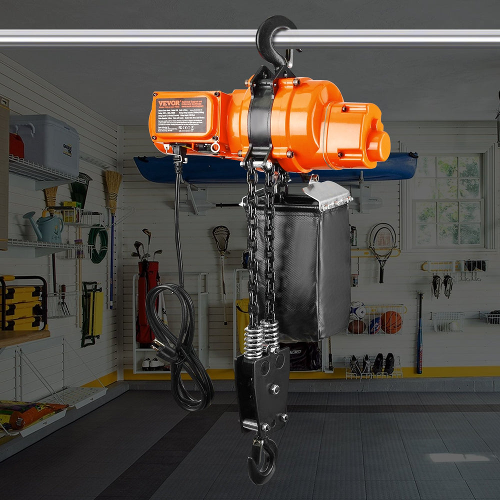 VEVOR Electric Chain Hoist Single Phase Crane Hoist 997.9 kg Load 609.6 cm Lifting