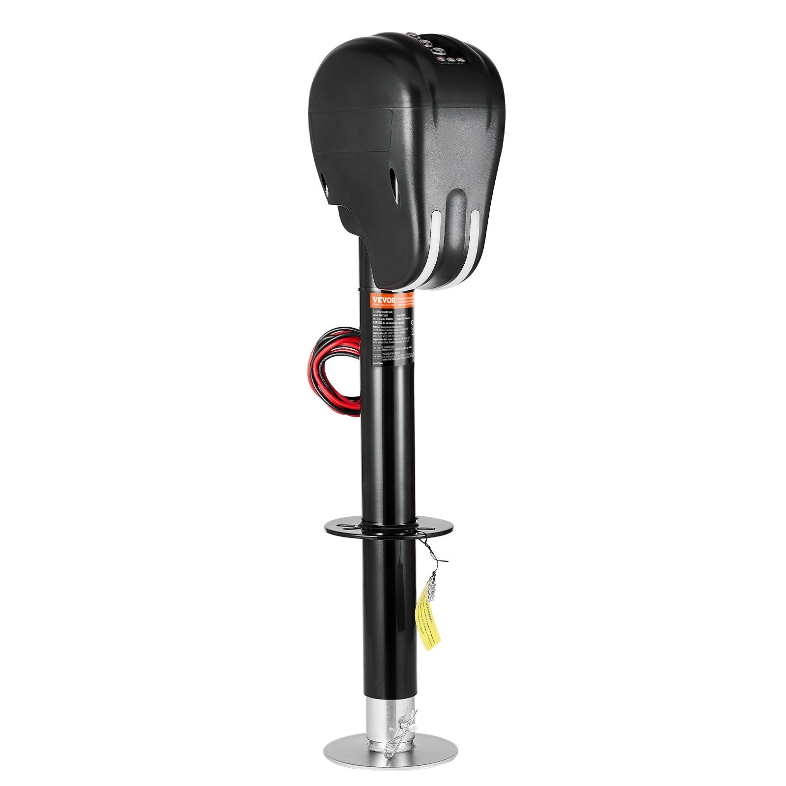 VEVOR Electric Trailer Jack, 3500 lbs, Heavy Duty RV Electric Power Tongue Jack with 2 Way Connector, Memory Function, Crank Handle & Weatherproof Jack Cover, 9.5"-26.3" Lift, for Trailers & Campers