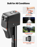 VEVOR Electric Trailer Jack, 2268 kg Capacity, Electric Power Tongue Jack with Waterproof Protective Cover & LED Light for Travel Trailer, Camper, RV, 230-686 mm Lift, 12V DC with Wiring, Black
