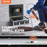 VEVOR Sewer Camera Pipe Inspection Camera 17.8 cm Screen 1000TVL Camera 40m