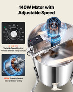 VEVOR Electric Honey Extractor Beekeeping Equipment 4/8 Frames Stainless Steel