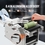 VEVOR Semi-Automatic Round Labeling Machine, 20-50pcs/min, Electric Bottle Label Applicator for Round Bottles, Round Bottle Labeler Suitable for Bottle Diameter 2-12 cm (with Pressing Bar)
