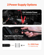 VEVOR Electric Car Jack, 5 Tons /11000 lbs, Hydraulic Jack Lift with Built-In Inflator, 12V Tire Change Replacement with Electric Impact Wrench & LED Light, Portable Jack kit for Sedan, SUV, Truck