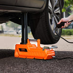 VEVOR Electric Car Jack, 15 Tons /33000 lbs, Adjustable Hydraulic Jack Lift with High Load Capacity, 12V Dual-Powered Tire Change Replacement with LED Light, Portable Jack kit for Sedan, SUV, Truck