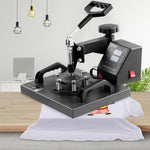 VEVOR Heat Press Machine, 10x12inch / 25x30cm, 2IN1 Clamshell Sublimation Transfer Printer with Teflon Coated, Digital Precise Heat Control, Powerpress for T-Shirt Hat Cap