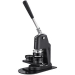 VEVOR Button Maker Machine, 32/58/75 mm 3-in-1, Plastic Pin Maker with 300pcs Button Parts, Circle Cutter and Magic Book, Reinforced Ergonomic Handle, for DIY Badges, Personalized Pins, Black