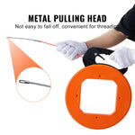 VEVOR Fish Tape Wire Cable Line Puller 30.5 m, 6.35 mm(100-foot, 1/4-inch) PET with High Plastic Case