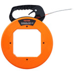 VEVOR Fish Tape Wire Cable Line Puller 30.5 m, 6.35 mm(100-foot, 1/4-inch) PET with High Plastic Case
