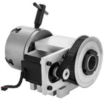 VEVOR CNC Rotational Rotary Axis 4-Jaw Chuck 100mm Hollow Shaft 4th Axis Rotary Axis Tailstock CNC Router Engraver Machine