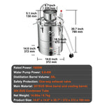 VEVOR Still Water Distiller 34.1L with Thumper Keg & Water Pump
