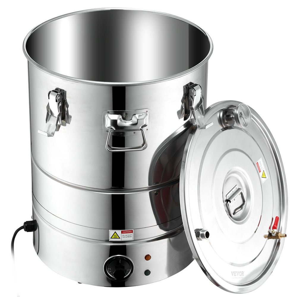 VEVOR Essential Oil Still Water Distiller 49.2L with Thumper Keg & Water Pump