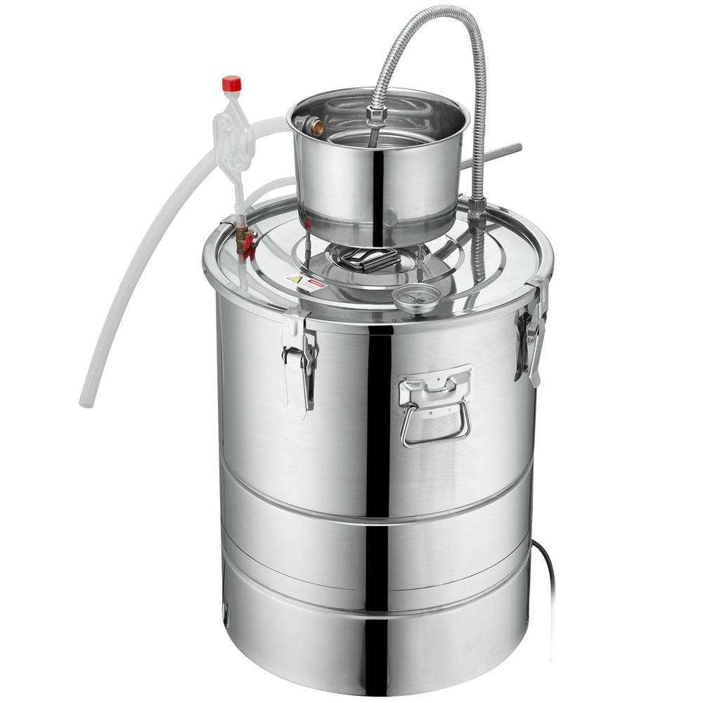 VEVOR Essential Oil Still Water Distiller 49.2L with Thumper Keg & Water Pump