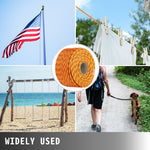 VEVOR 9/16 Inch Double Braid Polyester Rope 200 FT Nylon Pulling Rope 1100LBS High Force Polyester Load Sailing Rope(9/16In-200Ft)