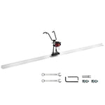 VEVOR Concrete Power Screed, 12 ft Aluminum Board Straight Edge Bar Set, 4 Stroke Cement Finishing Vibrating Motor with Height Adjustable Handles, High Efficient Concrete Tool 6500RPM