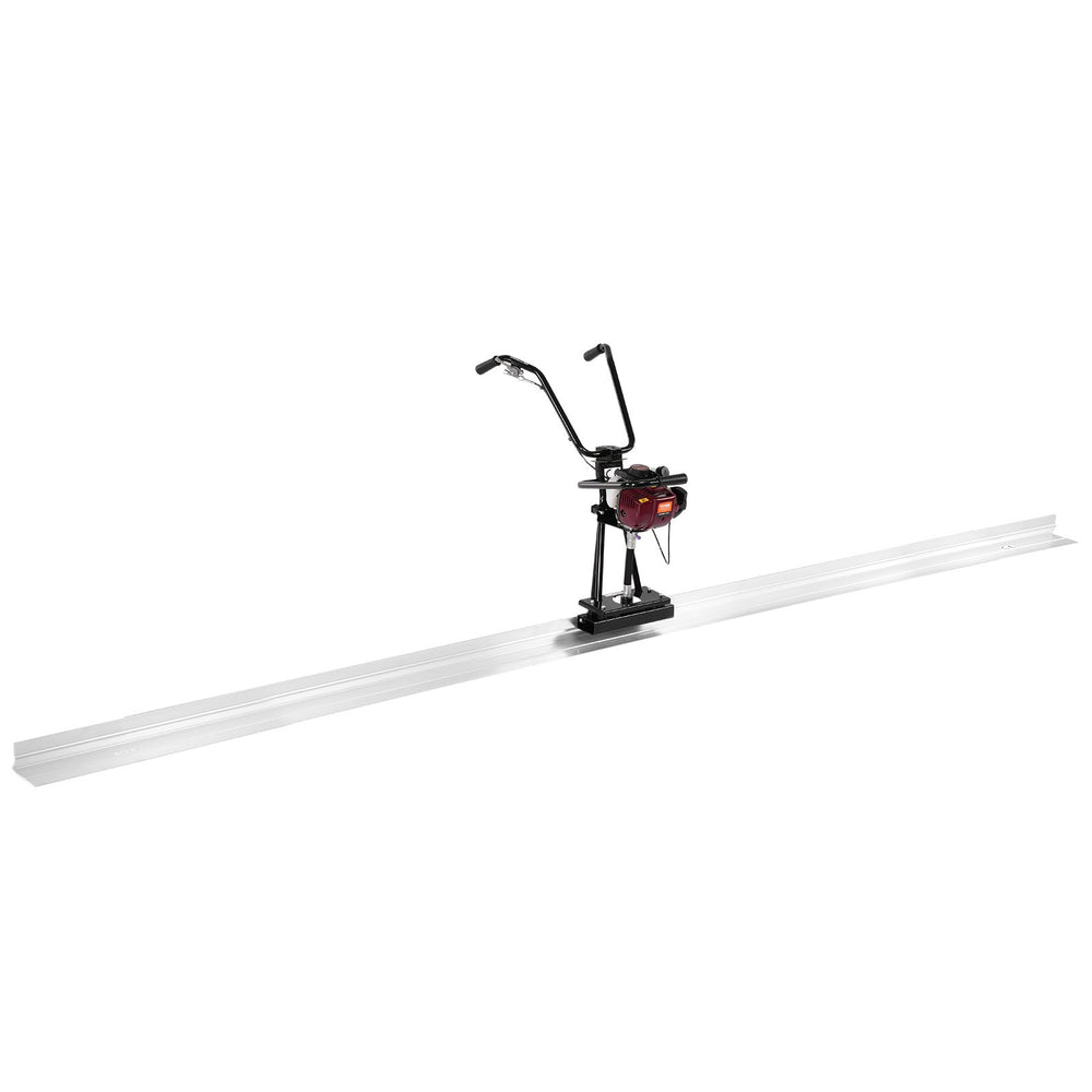 VEVOR Concrete Power Screed, 12 ft Aluminum Board Straight Edge Bar Set, 4 Stroke Cement Finishing Vibrating Motor with Height Adjustable Handles, High Efficient Concrete Tool 6500RPM
