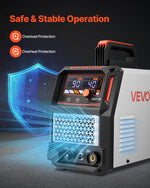 VEVOR Plasma Cutter, 50A Non-Touch Pilot Arc Plasma Cutting Machine, 220V Digital Display IGBT Inverter with 2T/4T Function & Adjustable PA/PT Time for Home Repairs, Workshops