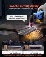 VEVOR Plasma Cutter, 65A Non-Touch Pilot Arc Plasma Cutting Machine, 220V Digital Display IGBT Inverter with 2T/4T Function & Adjustable PA/PT Time for Home Repairs, Workshops