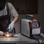 VEVOR Plasma Cutter, 65A Non-Touch Pilot Arc Plasma Cutting Machine, 220V Digital Display IGBT Inverter with 2T/4T Function & Adjustable PA/PT Time for Home Repairs, Workshops