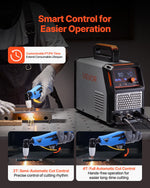 VEVOR Plasma Cutter, 50A Plasma Cutting Machine, 220V Digital Display IGBT Inverter Cutter Machine with 2T/4T Function & Adjustable PA/PT Time for Home Repairs, Workshops