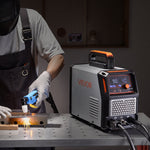 VEVOR Plasma Cutter, 50A Plasma Cutting Machine, 220V Digital Display IGBT Inverter Cutter Machine with 2T/4T Function & Adjustable PA/PT Time for Home Repairs, Workshops
