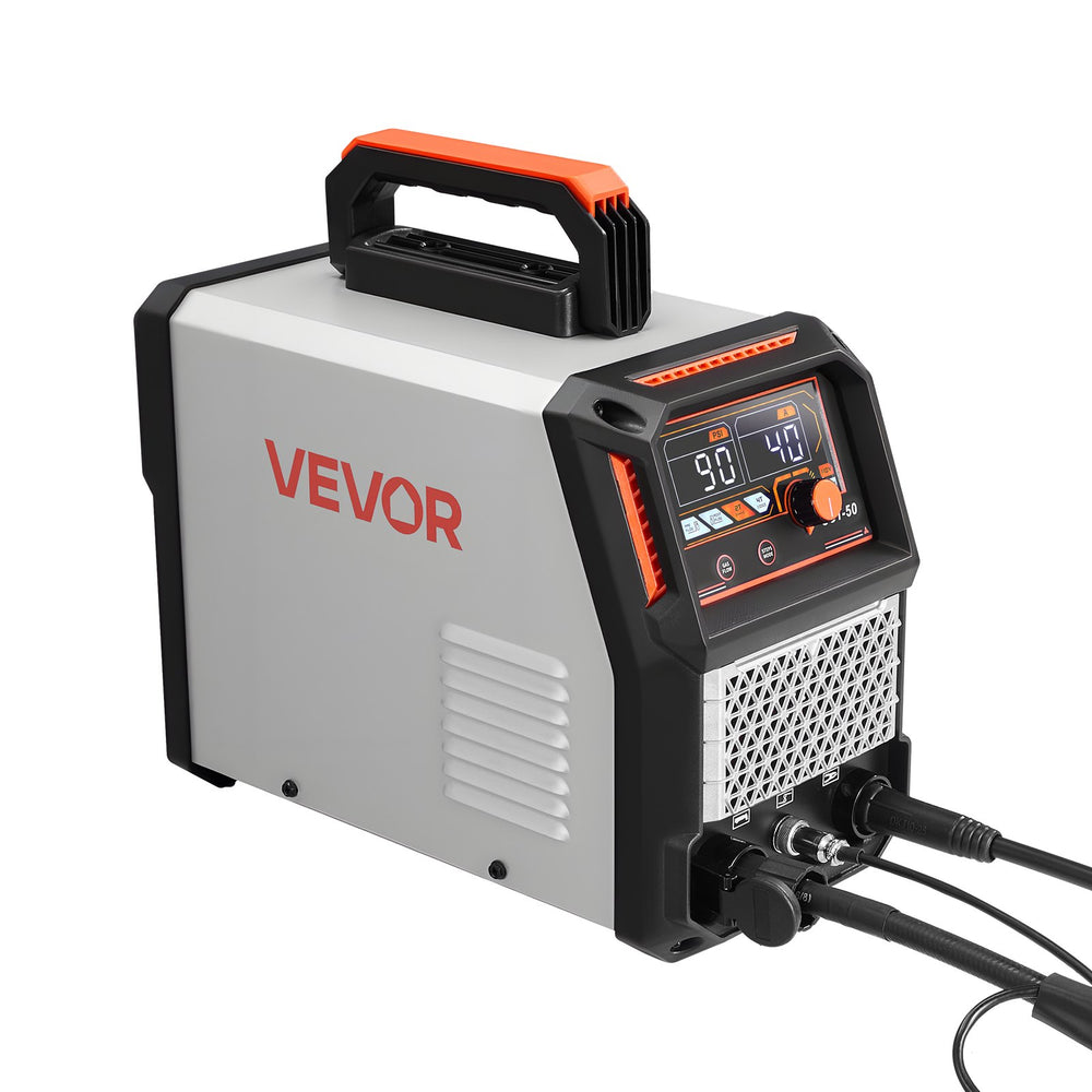 VEVOR Plasma Cutter, 50A Plasma Cutting Machine, 220V Digital Display IGBT Inverter Cutter Machine with 2T/4T Function & Adjustable PA/PT Time for Home Repairs, Workshops