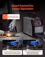 VEVOR Plasma Cutter, 60A Plasma Cutting Machine, Digital Display IGBT Inverter Cutter Machine with 2T/4T Function & Adjustable PA/PT Time for Industrial Use (400V 3-Phase Power Supply)