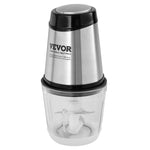 VEVOR Electric Food Chopper Food Processor 2.5 Cup Glass Bowl Meat Grinder Mixer