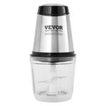 VEVOR Electric Food Chopper Food Processor 2.5 Cup Glass Bowl Meat Grinder Mixer