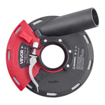 VEVOR Grinding Dust Shroud for Angle Grinder, Universal 4-5 in, Surface Grinder Dust Shroud with 6 Clamping Washers, Connect to Vacuum Cleaner, Suitable for Grinding Wood Concrete Wall Stone