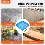 VEVOR Concrete Stamps Mat, 24 x 24 in, Concrete Texturing Skin Polyurethane Stamp Stone Tile Texture Mat, Slate floor Imprint Seamless Stamp Concrete Molds for Outdoor Decorative, Blue
