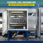 VEVOR NEMA Steel Enclosure, 40x40x20 cm NEMA 4X Steel Electrical Box, IP66 Waterproof & Dustproof, Outdoor/Indoor Electrical Junction Box, with Mounting Plate