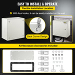 VEVOR NEMA Steel Enclosure, 40x40x20 cm NEMA 4X Steel Electrical Box, IP66 Waterproof & Dustproof, Outdoor/Indoor Electrical Junction Box, with Mounting Plate