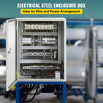 VEVOR NEMA Steel Enclosure, 50x40x15 cm NEMA 4X Steel Electrical Box, IP66 Waterproof & Dustproof, Outdoor/Indoor Electrical Junction Box, with Mounting Plate