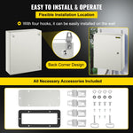 VEVOR NEMA Steel Enclosure, 50x40x15 cm NEMA 4X Steel Electrical Box, IP66 Waterproof & Dustproof, Outdoor/Indoor Electrical Junction Box, with Mounting Plate