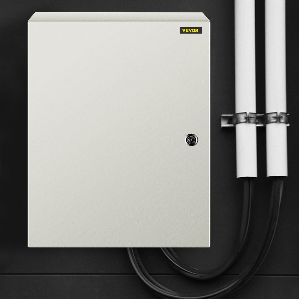 VEVOR NEMA Steel Enclosure, 50x40x15 cm NEMA 4X Steel Electrical Box, IP66 Waterproof & Dustproof, Outdoor/Indoor Electrical Junction Box, with Mounting Plate